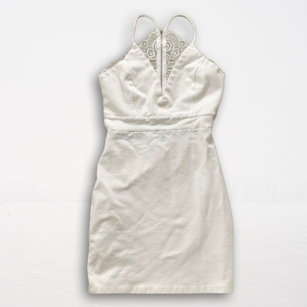 Windsor White Lace Backless Dress